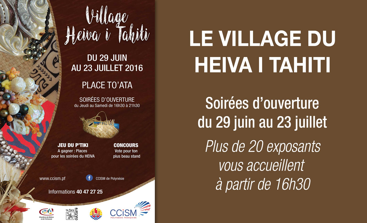 Le village des artisans se met aux couleurs du Heiva !