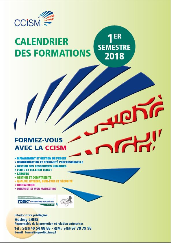 Catalogue de formations du 1er semestre 2018