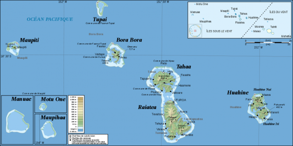 Carte des Îles Sous-le-Vent
