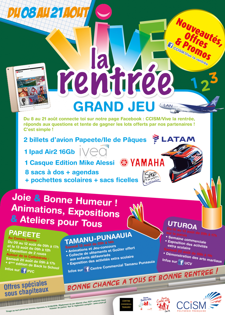 Affiche Vive la rentrée 2016