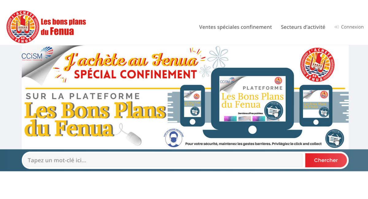 Les Bons Plans du Fenua une plateforme d'annonces en ligne : commerçants, restaurateurs...