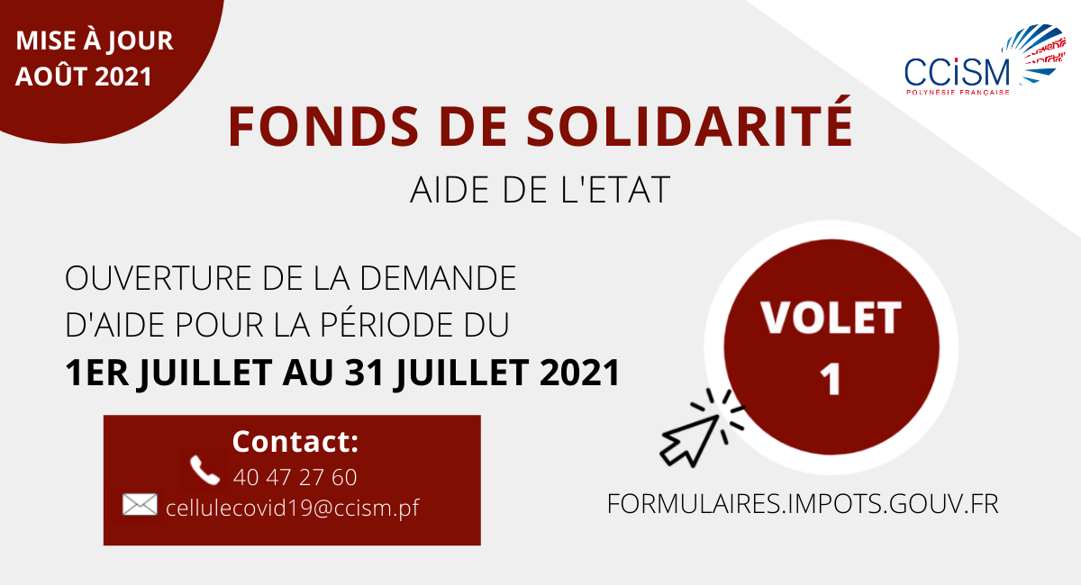 En savoir plus sur le Fonds de Solidarité de l'Etat volet 1