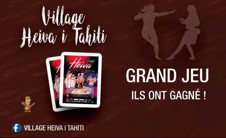 Gagnants jeu village heiva i tahiti