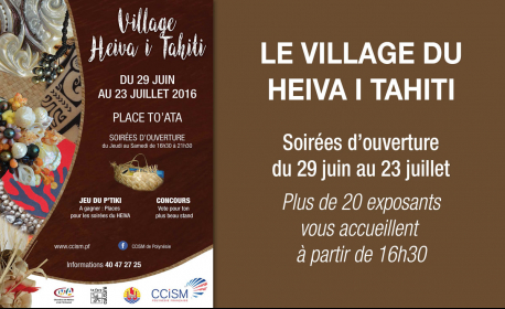 Le village des artisans se met aux couleurs du Heiva !