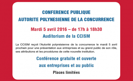 Conférence de l'Autorité polynésienne de la concurrence