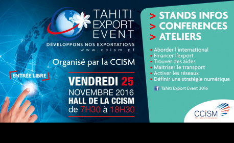 Le Tahiti Export Event aura lieu le vendredi 25 novembre prochain. 